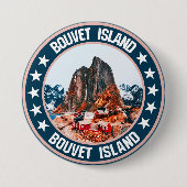 Badge Rond 7,6 Cm L'île de Bouvet (Devant)