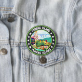 Badge Rond 7,6 Cm L'île de Penang (En situation)