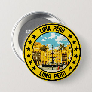 Badge Rond 7,6 Cm Lima