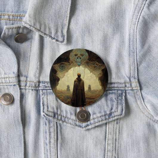 Badge Rond 7,6 Cm L'Imaginaire foncé Entryway Sci-Fi (En situation)