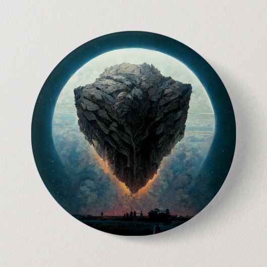 Badge Rond 7,6 Cm L'Imaginaire Monolithe Sci-Fi Art (Devant)