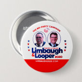 Badge Rond 7,6 Cm Limbaugh & Looper 2020 (Devant & derrière)