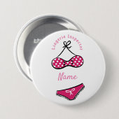Badge Rond 7,6 Cm Lingerie Inspector Thunder_Cove (Devant & derrière)