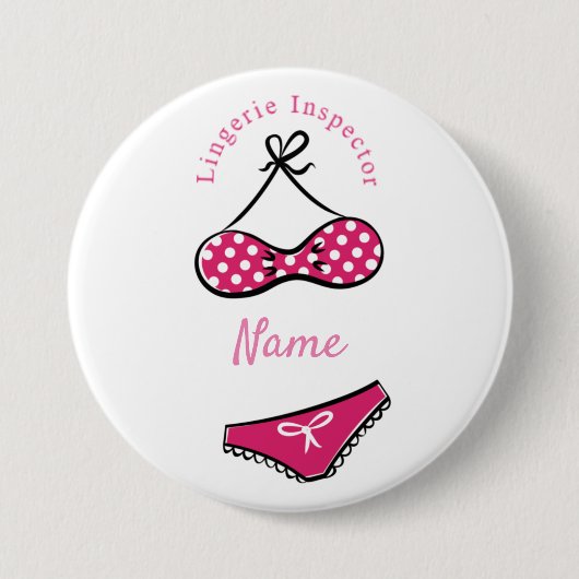 Badge Rond 7,6 Cm Lingerie Inspector Thunder_Cove (Devant)