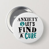 Badge Rond 7,6 Cm L'inquiétude laisse trouver un bouton de (Devant & derrière)