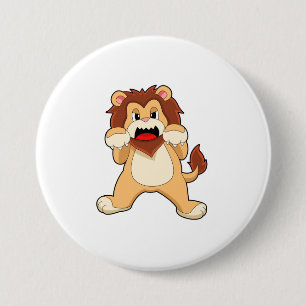 Badge Rond 7,6 Cm Lion rugissant.PNG