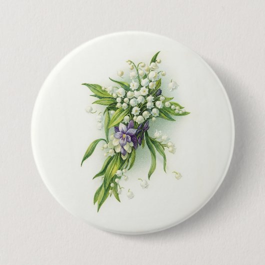 Badge Rond 7,6 Cm Lis de Pâques de dévotions de vallée (Devant)