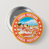 Badge Rond 7,6 Cm Lisboa (Devant & derrière)