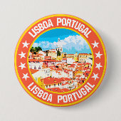 Badge Rond 7,6 Cm Lisboa (Devant)
