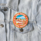 Badge Rond 7,6 Cm Lisboa (En situation)