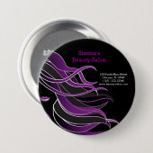 Badge Rond 7,6 Cm Liste des cheveux (Devant & derrière)