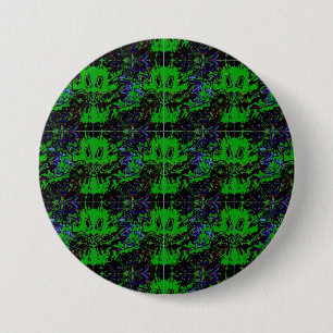 Badge Rond 7,6 Cm Little green Devil