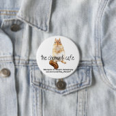 Badge Rond 7,6 Cm Logo de café de tamia (En situation)