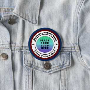 Badge Rond 7,6 Cm Logo Entreprise Promotionnel Personnalisé