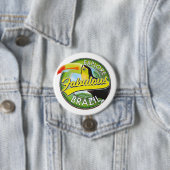 Badge Rond 7,6 Cm Logo Explorez le Brésil Fabuleux (En situation)