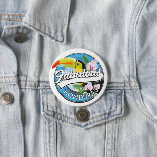 Badge Rond 7,6 Cm Logo Explorez le fabuleux Honduras