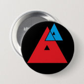 Badge Rond 7,6 Cm Logo moyen d'analyse (Devant & derrière)