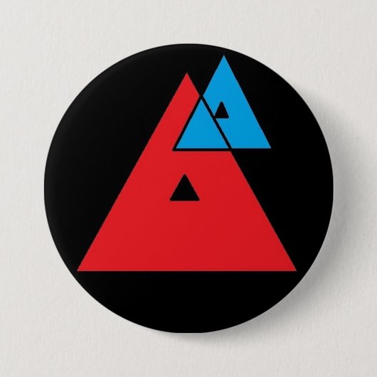 Badge Rond 7,6 Cm Logo moyen d'analyse (Devant)