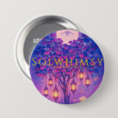Badge Rond 7,6 Cm logo Solwhimsy 2 épingle Collection 1 (Devant & derrière)