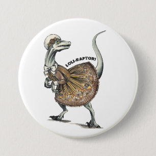 Badge Rond 7,6 Cm Loli Raptor