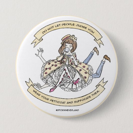 Badge Rond 7,6 Cm Lolita classique suffoquent (Devant)