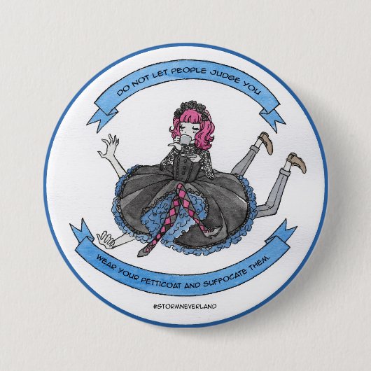 Badge Rond 7,6 Cm Lolita gothique (Devant)