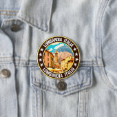 Badge Rond 7,6 Cm Lombardie (En situation)