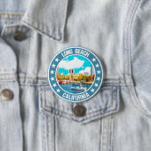 Badge Rond 7,6 Cm Long Beach (En situation)
