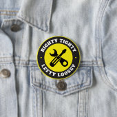 Badge Rond 7,6 Cm Loosey droit serré gauche (En situation)