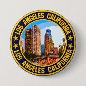 Badge Rond 7,6 Cm Los Angeles (Devant)