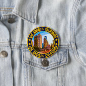 Badge Rond 7,6 Cm Los Angeles (En situation)