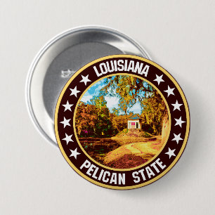 Badge Rond 7,6 Cm Louisiane