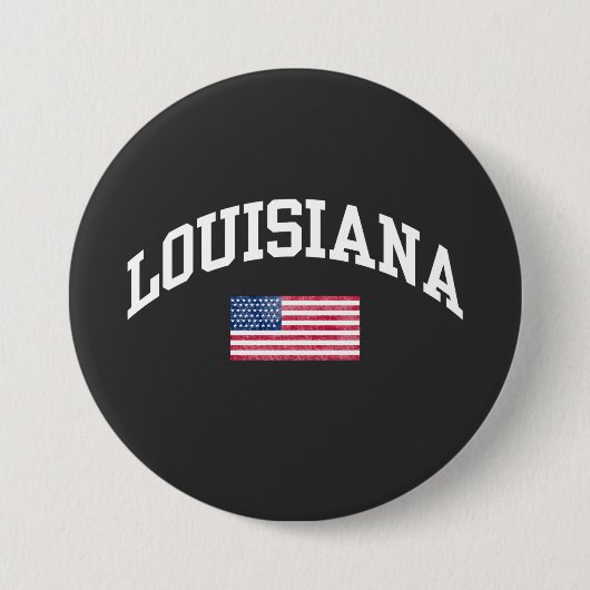 Badge Rond 7,6 Cm Louisiane (Devant)