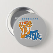 Badge Rond 7,6 Cm Louisiane surnom Word Art (Devant & derrière)