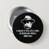 Badge Rond 7,6 Cm Lova en avril (Devant & derrière)