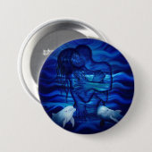 Badge Rond 7,6 Cm Love, Passion act - pair with Dolphin pair (Devant & derrière)