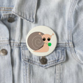 Badge Rond 7,6 Cm Lucky Snail (En situation)