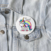 Badge Rond 7,6 Cm L'Unicorne des licornes (En situation)