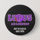 Badge Rond 7,6 Cm LUPUS SENSIBILISATION Ne soyez pas indulgents à pr (Devant)