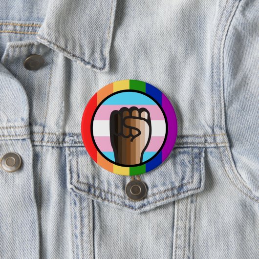 Badge Rond 7,6 Cm Lutter contre l'injustice Embrasser l'égalité (En situation)