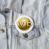 Badge Rond 7,6 Cm Luxury 3D Gold VIP Emblem (En situation)