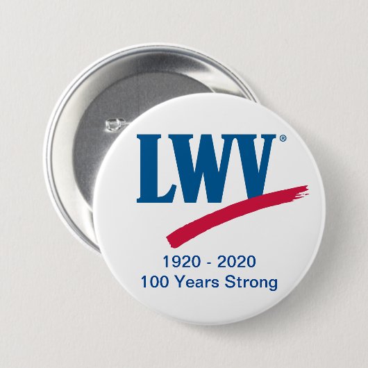 Badge Rond 7,6 Cm LWV 100 Years Strong Button (Devant & derrière)