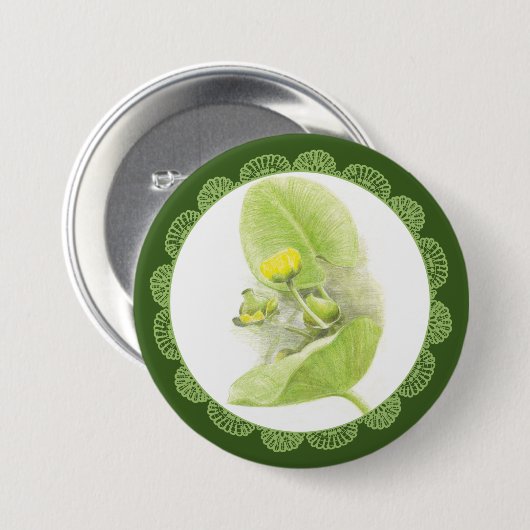 Badge Rond 7,6 Cm Lys de fleurs (Devant & derrière)