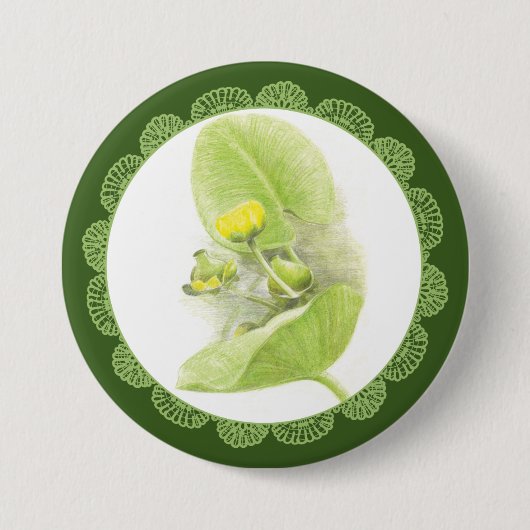 Badge Rond 7,6 Cm Lys de fleurs (Devant)