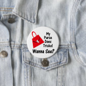 Badge Rond 7,6 Cm Ma bourse fait bouton de tours (En situation)