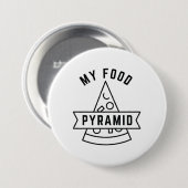 Badge Rond 7,6 Cm Ma pyramide alimentaire (Devant & derrière)