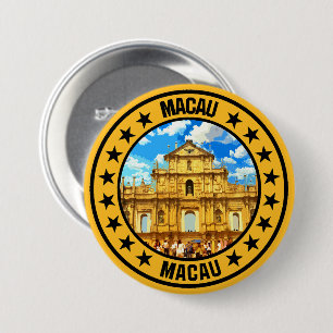 Badge Rond 7,6 Cm Macao
