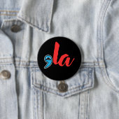 Badge Rond 7,6 Cm Madame Chat 2024 Coma La (En situation)