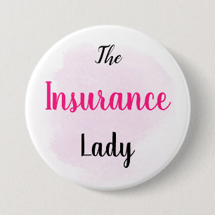 Badge Rond 7,6 Cm Madame d'assurance - approvisionnements de vente