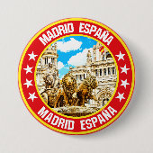 Badge Rond 7,6 Cm Madrid (Devant)